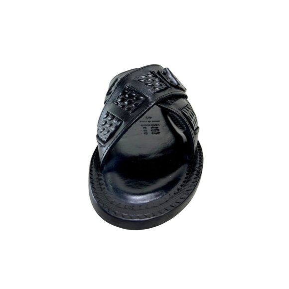 Jacob Black Men’s Italian Leather Sandals Shoes main image 7